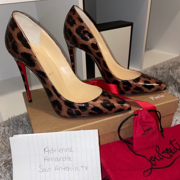Christian Louboutin Shoes - Glitter Leopard Pigalle Follies